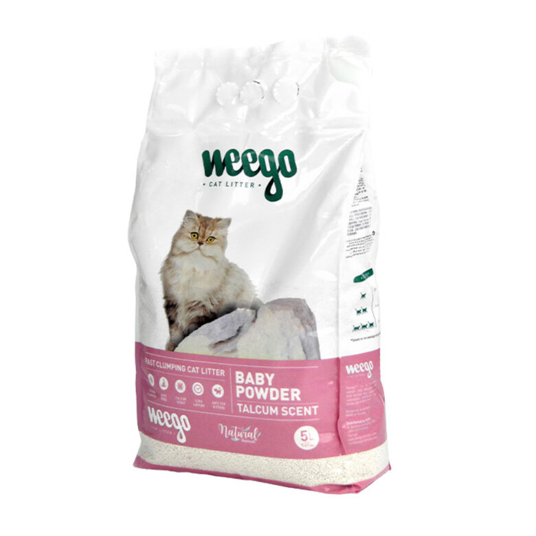 Weego Baby Powder Areia Aglomerante para gatos, , large image number null